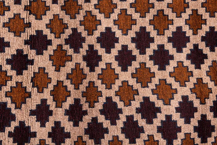 Detail image of 2' 10 x 4' 9 Hand Knotted Balouch Persian Wool Rug