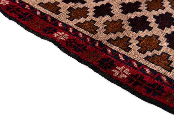 2' 10 x 4' 9 Hand Knotted Balouch Persian Wool Rug