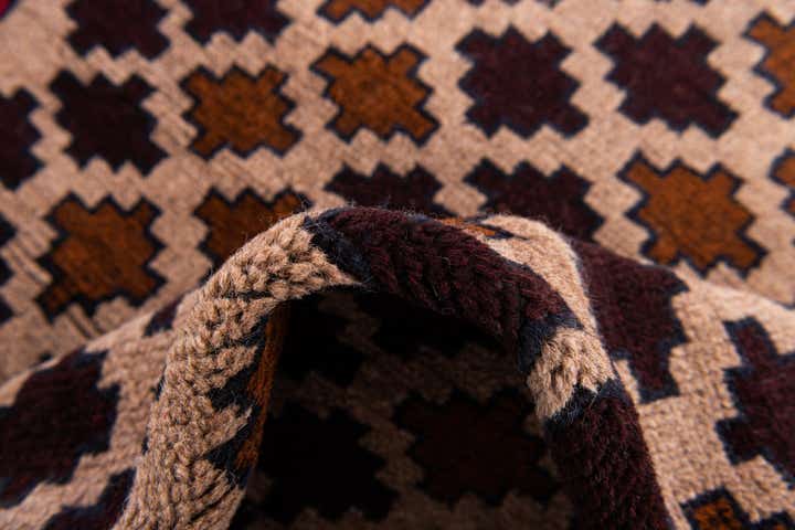 2' 10 x 4' 9 Hand Knotted Balouch Persian Wool Rug