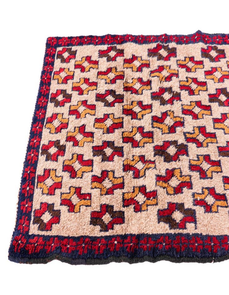 Detail image of 3' x 4' 8  Hand Knotted Balouch Persian Wool Rug