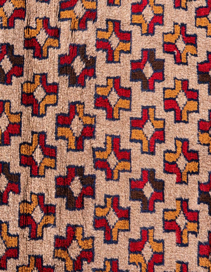 Detail image of 3' x 4' 8  Hand Knotted Balouch Persian Wool Rug