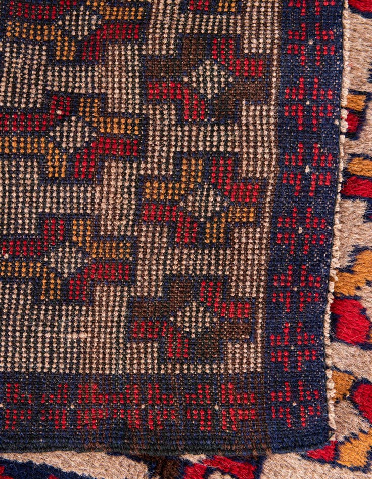 Detail image of 3' x 4' 8  Hand Knotted Balouch Persian Wool Rug