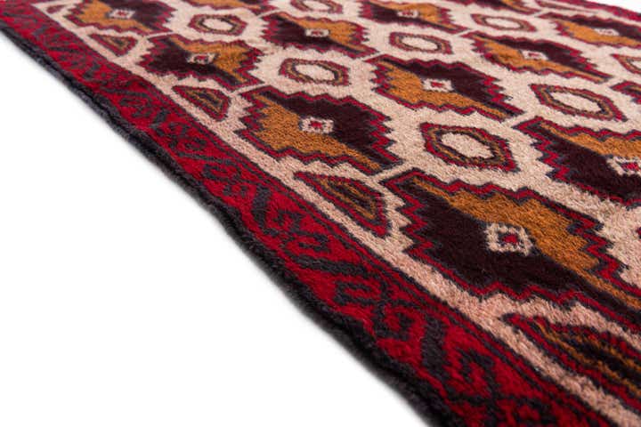 3' x 4' 9 Hand Knotted Balouch Persian Wool Rug