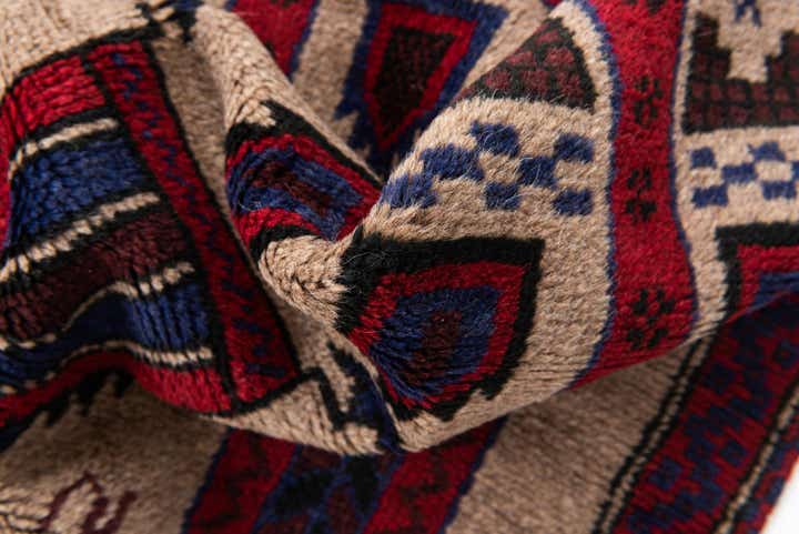 2' 10 x 4' 8 Hand Knotted Balouch Persian Wool Rug