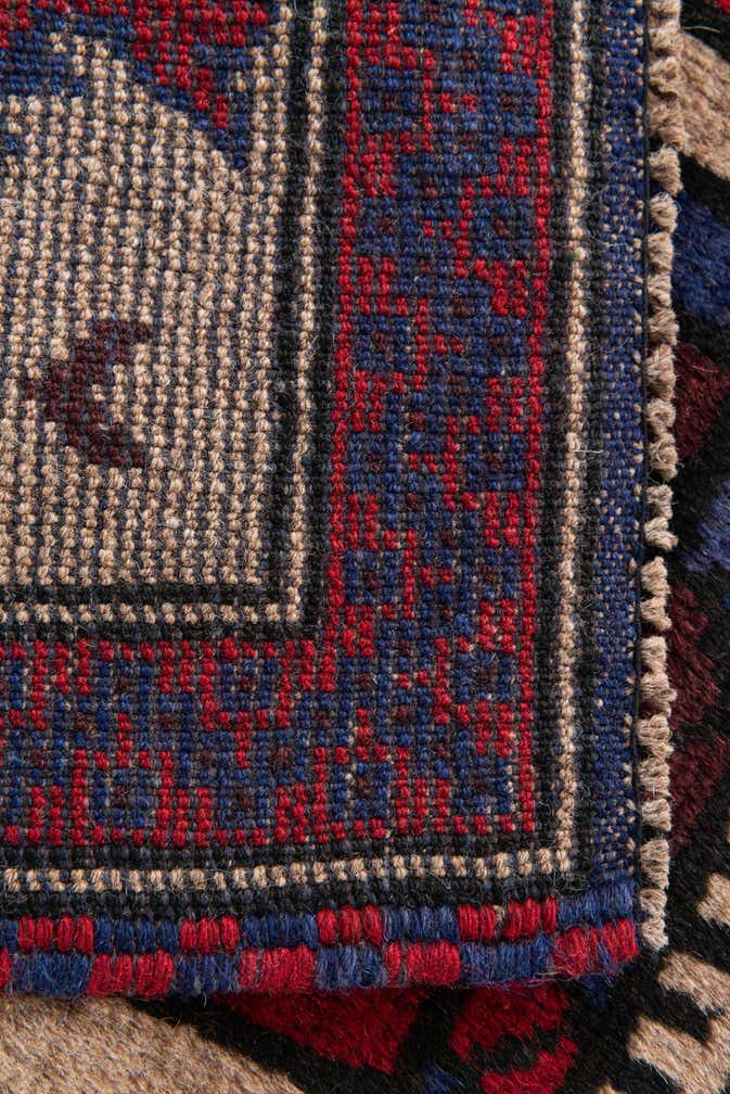2' 10 x 4' 8 Hand Knotted Balouch Persian Wool Rug