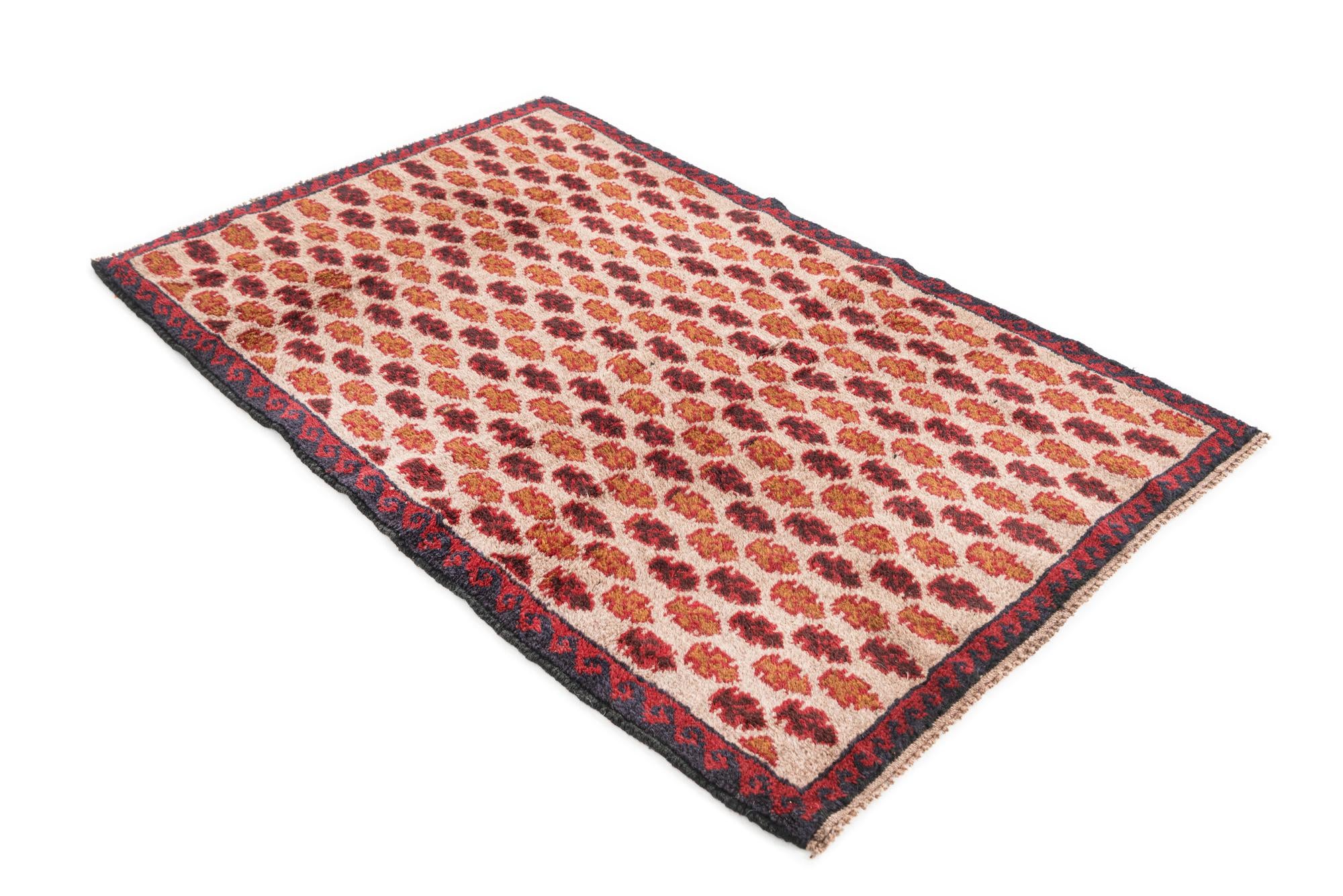 2' 10 x 4' 7 Hand Knotted Balouch Persian Wool Rug
