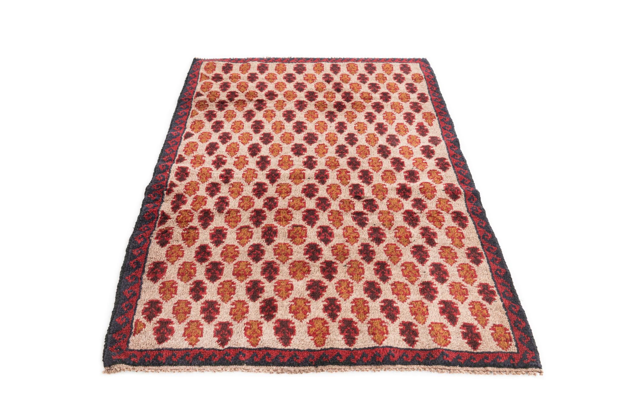 2' 10 x 4' 7 Hand Knotted Balouch Persian Wool Rug