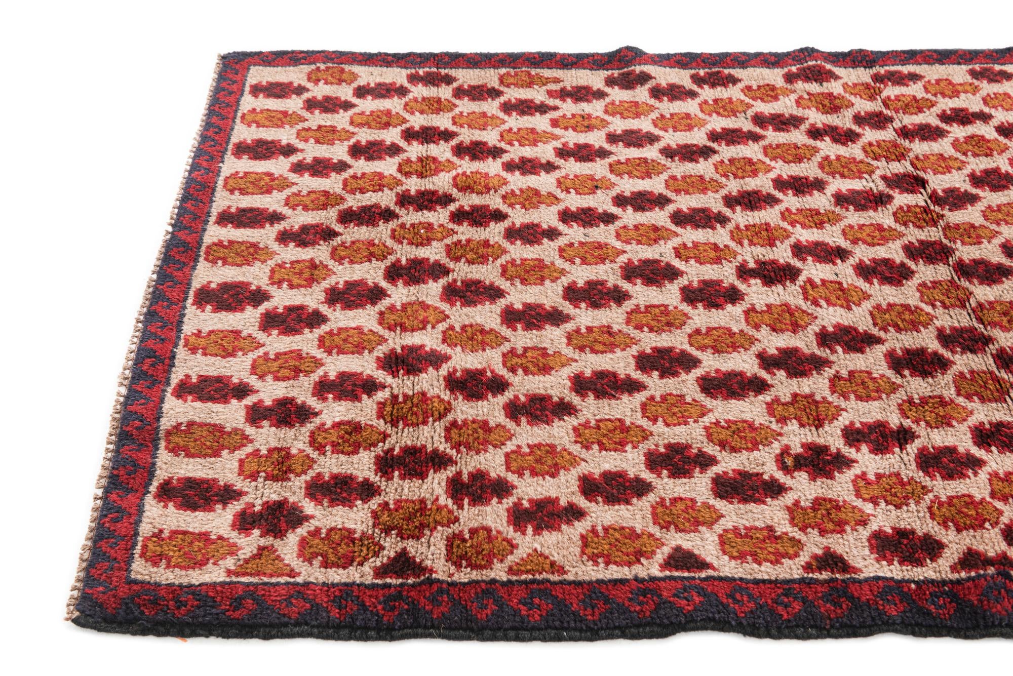 2' 10 x 4' 7 Hand Knotted Balouch Persian Wool Rug