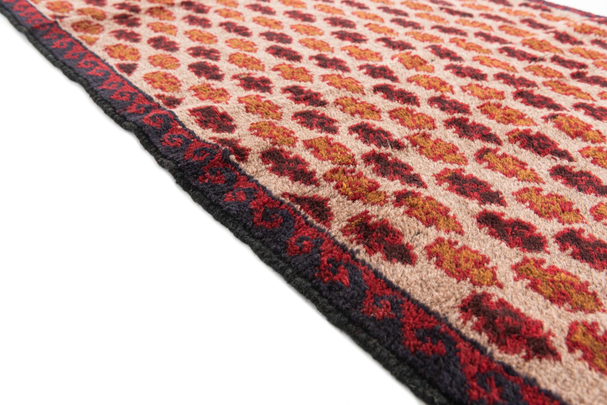 2' 10 x 4' 7 Hand Knotted Balouch Persian Wool Rug
