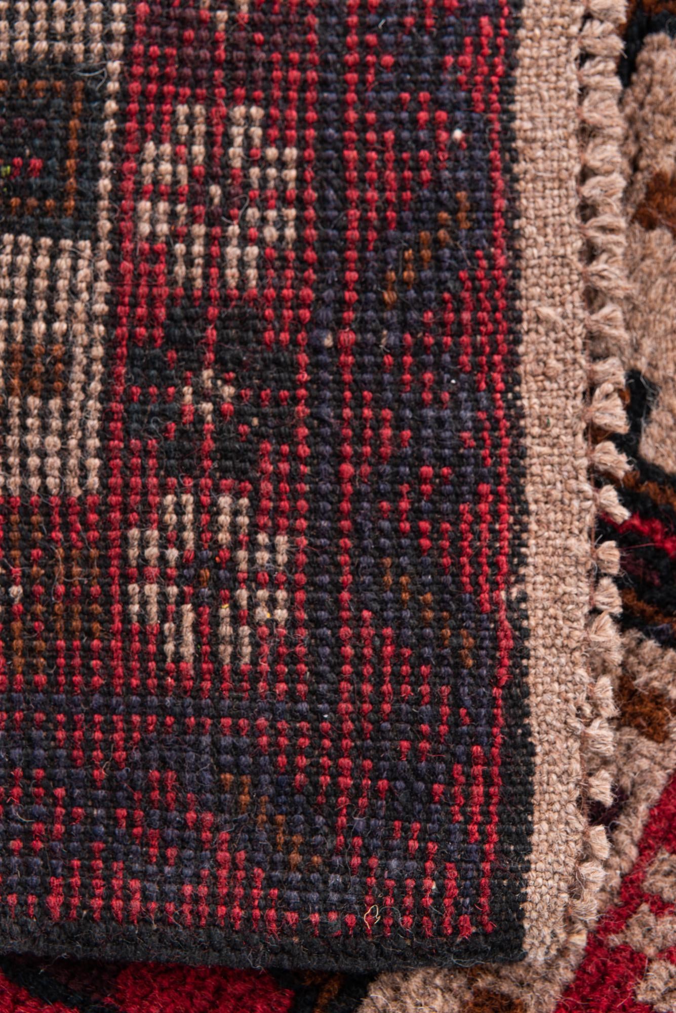 2' 9 x 4' 9 Hand Knotted Balouch Persian Wool Rug