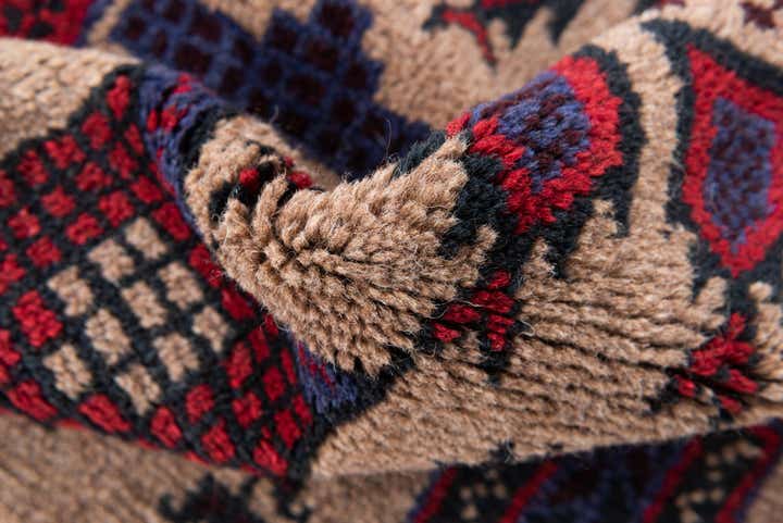 3' x 5' Hand Knotted Balouch Persian Wool Rug