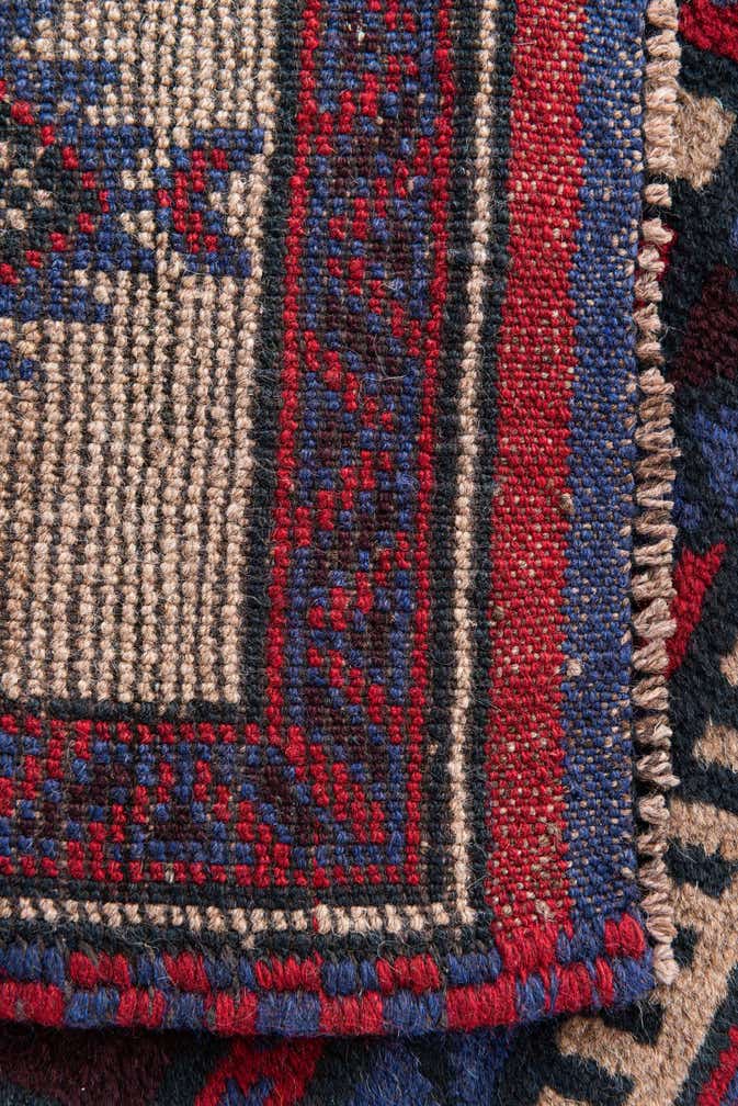 3' x 5' Hand Knotted Balouch Persian Wool Rug