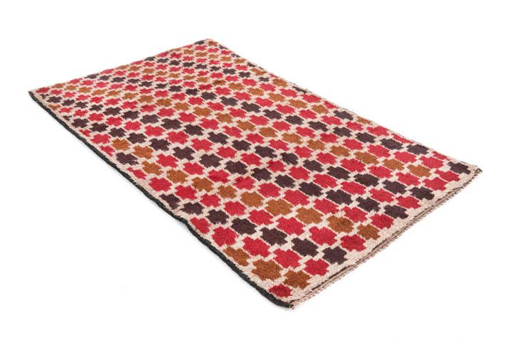 2' 9 x 4' 8 Hand Knotted Balouch Persian Wool Rug