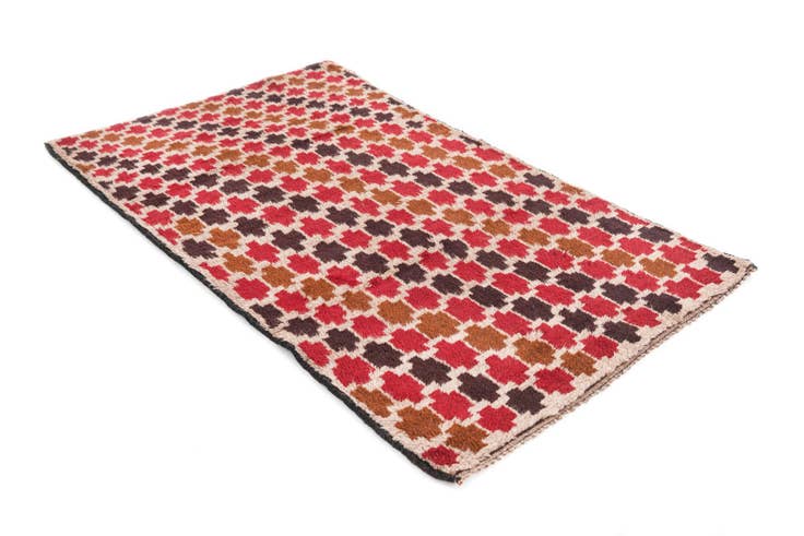 Detail image of 2' 9 x 4' 8 Hand Knotted Balouch Persian Wool Rug