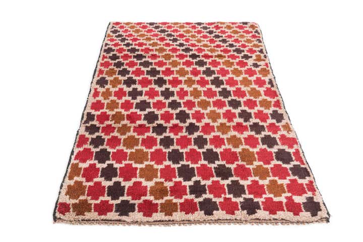 2' 9 x 4' 8 Hand Knotted Balouch Persian Wool Rug