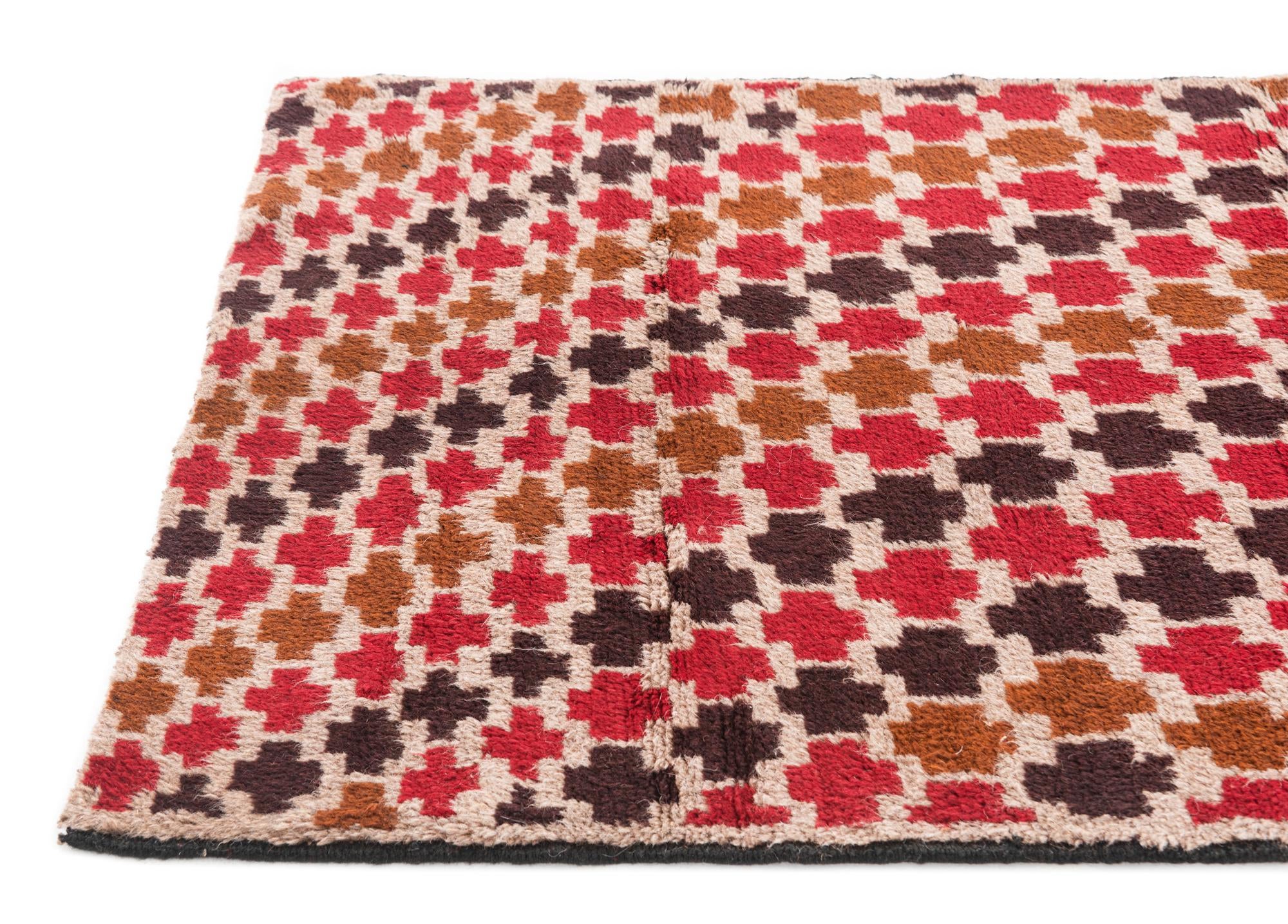 2' 9 x 4' 8 Hand Knotted Balouch Persian Wool Rug