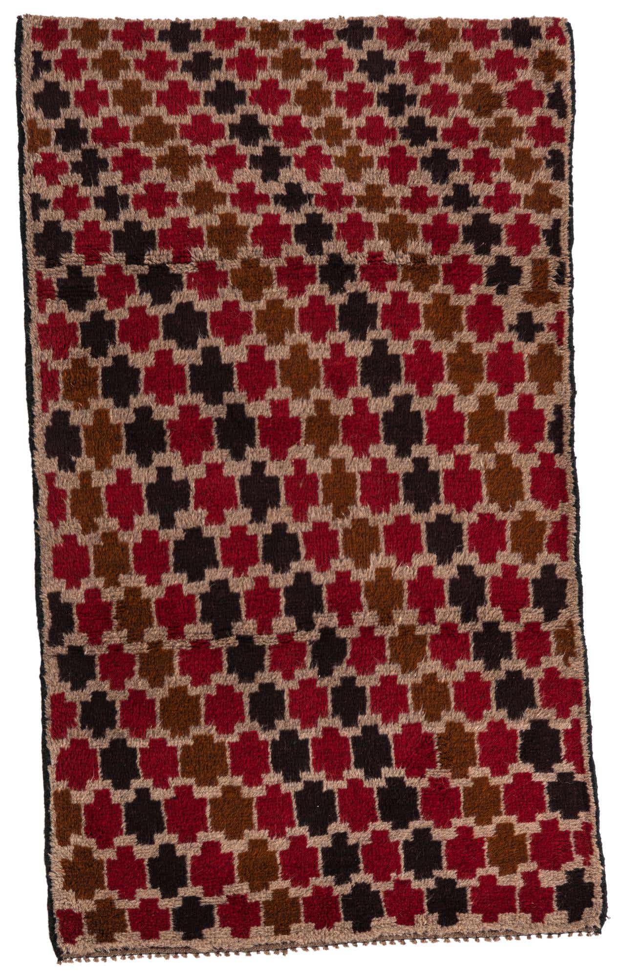 2' 9 x 4' 8 Hand Knotted Balouch Persian Wool Rug