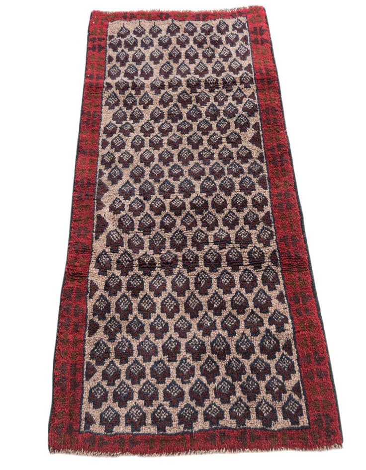 Detail image of 2' 9 x 4' 7  Hand Knotted Balouch Persian Wool Rug