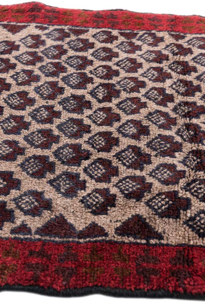 2' 9 x 4' 7 Hand Knotted Balouch Persian Wool Rug
