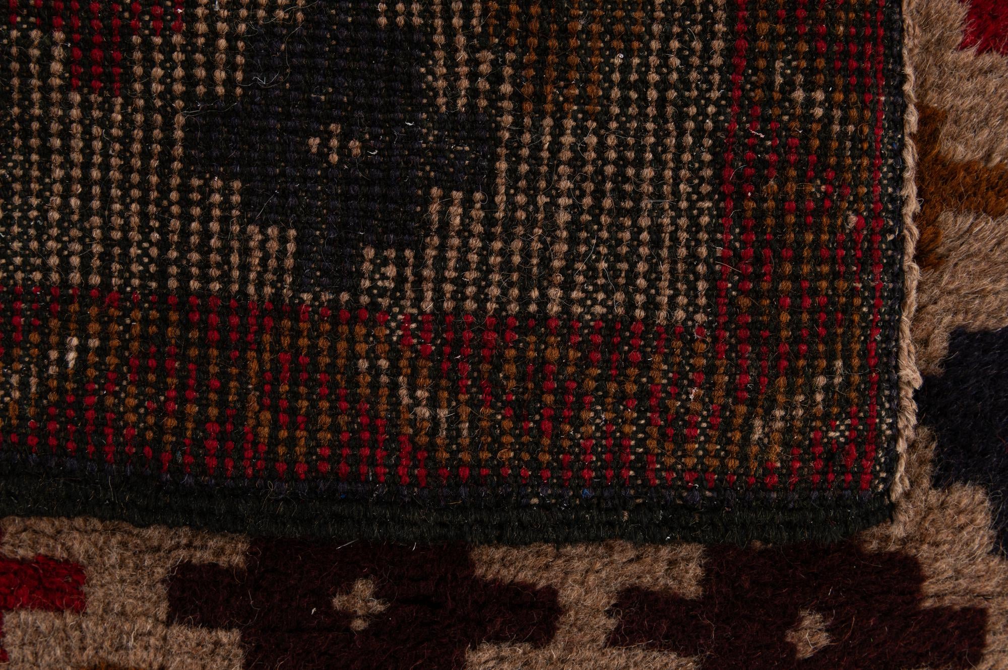 2' 10 x 4' 5 Hand Knotted Balouch Persian Wool Rug