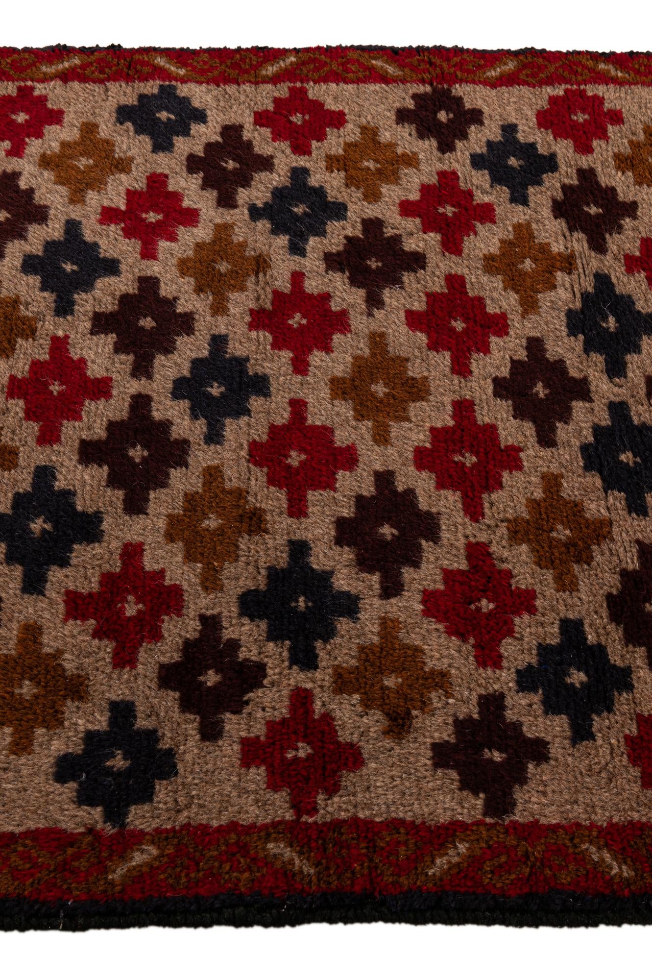 2' 10 x 4' 5 Hand Knotted Balouch Persian Wool Rug