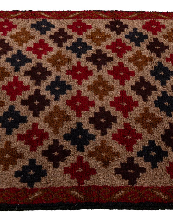 Detail image of 2' 10 x 4' 5  Hand Knotted Balouch Persian Wool Rug