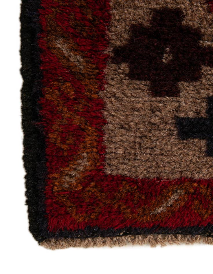 Detail image of 2' 10 x 4' 5  Hand Knotted Balouch Persian Wool Rug