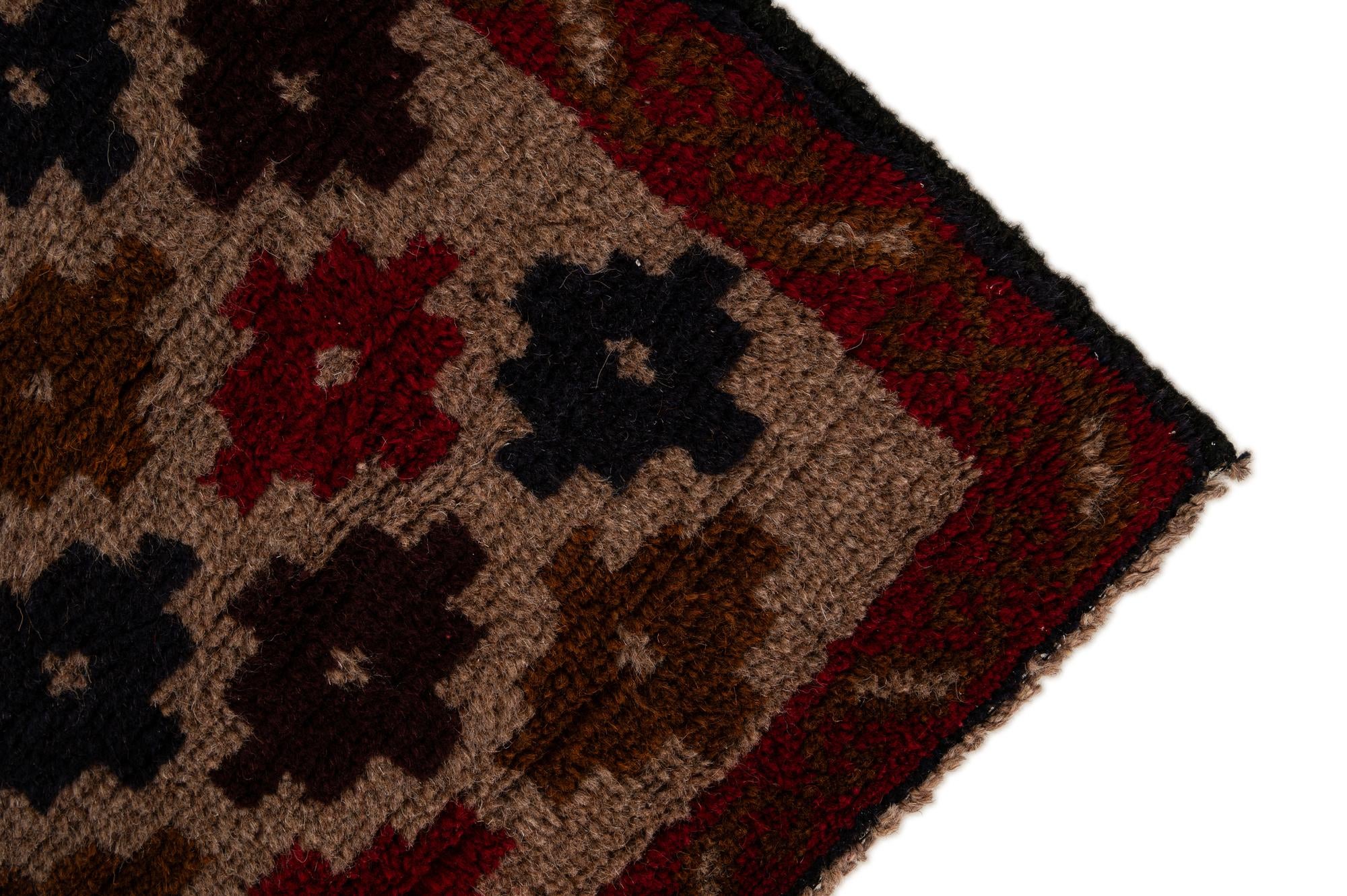 2' 10 x 4' 5 Hand Knotted Balouch Persian Wool Rug