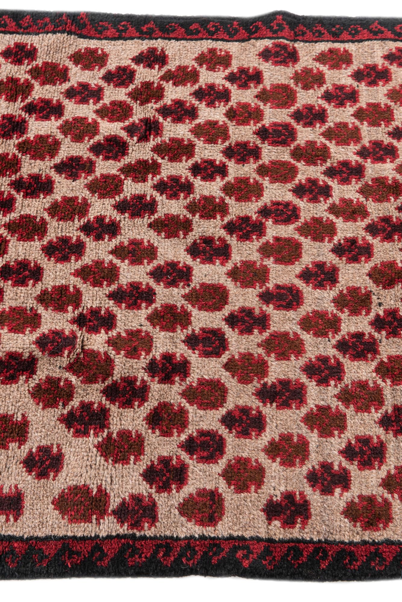 2' 10 x 4' 7 Hand Knotted Balouch Persian Wool Rug