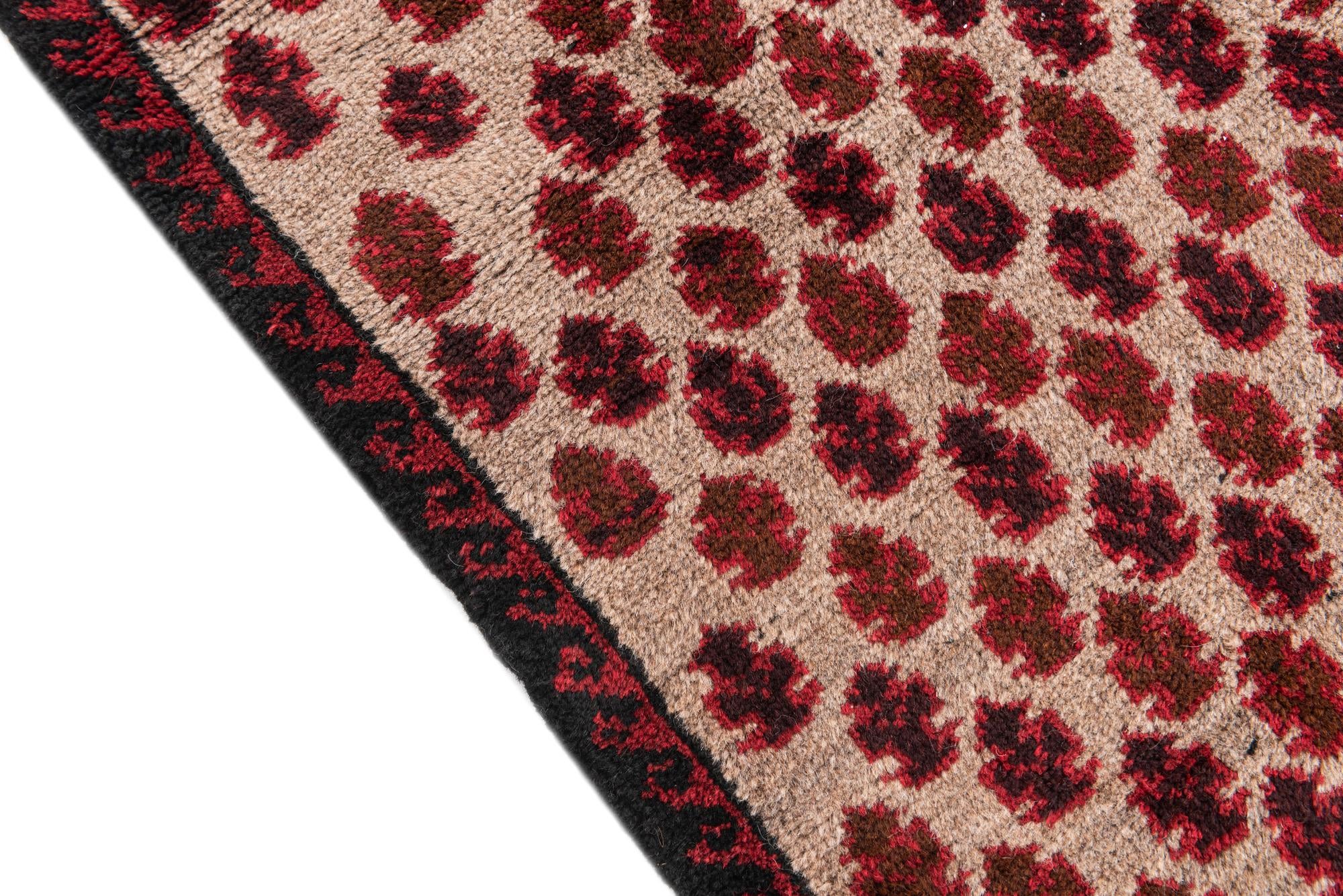 2' 10 x 4' 7 Hand Knotted Balouch Persian Wool Rug