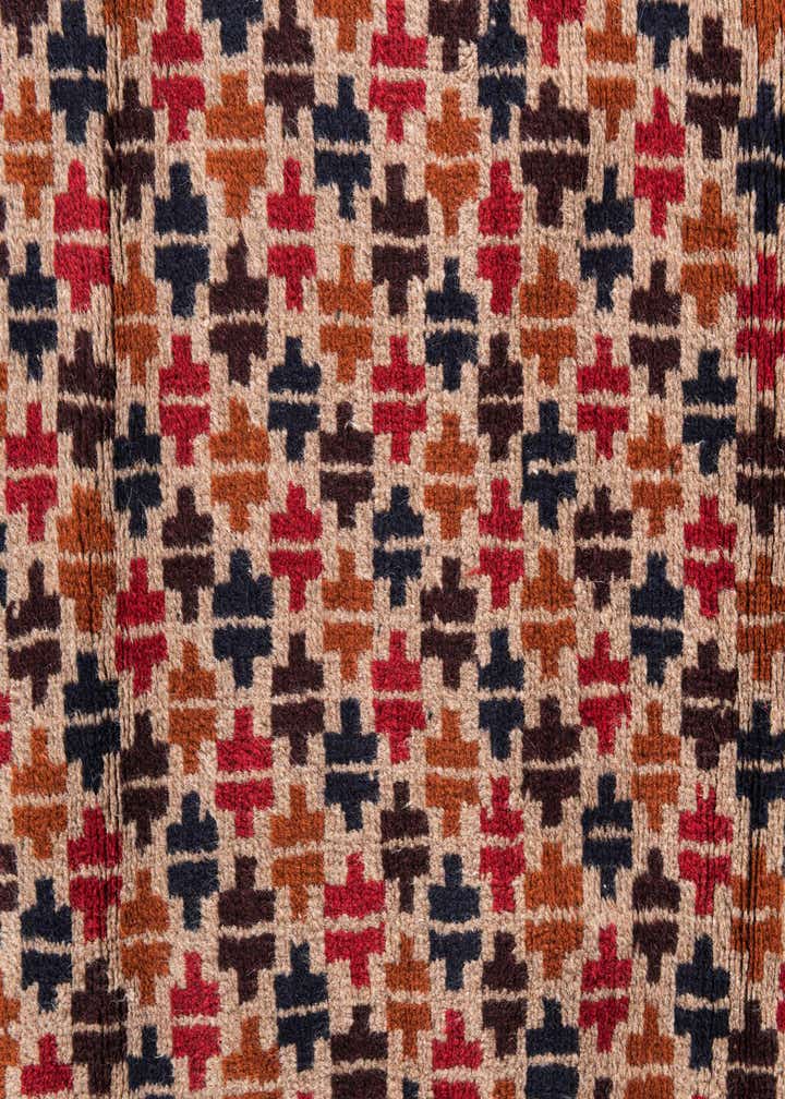 2' 10 x 4' 5 Hand Knotted Balouch Persian Wool Rug