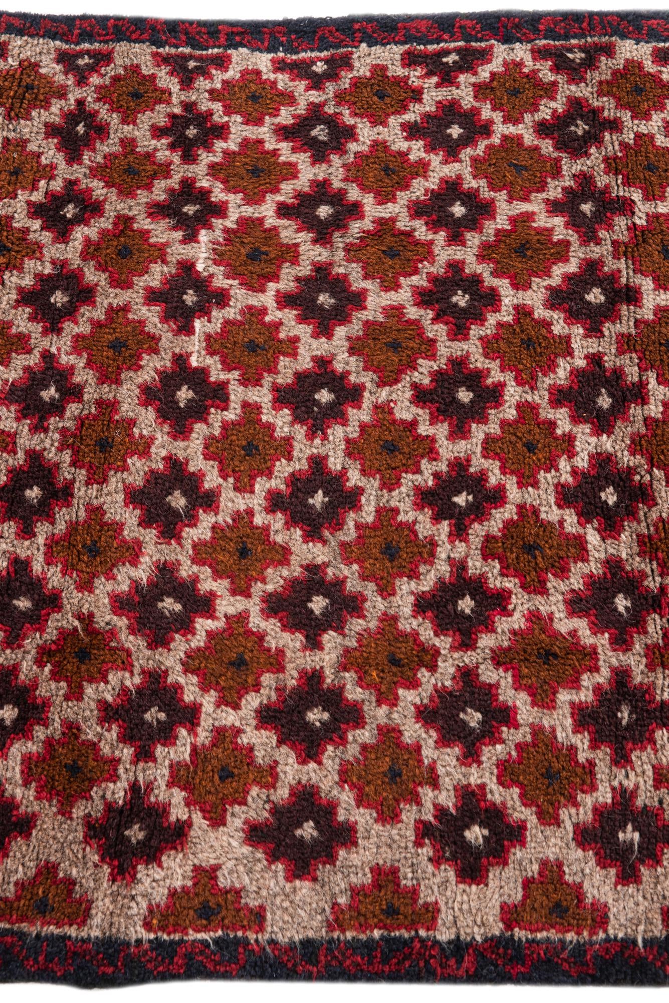 2' 10 x 4' 7 Hand Knotted Balouch Persian Wool Rug