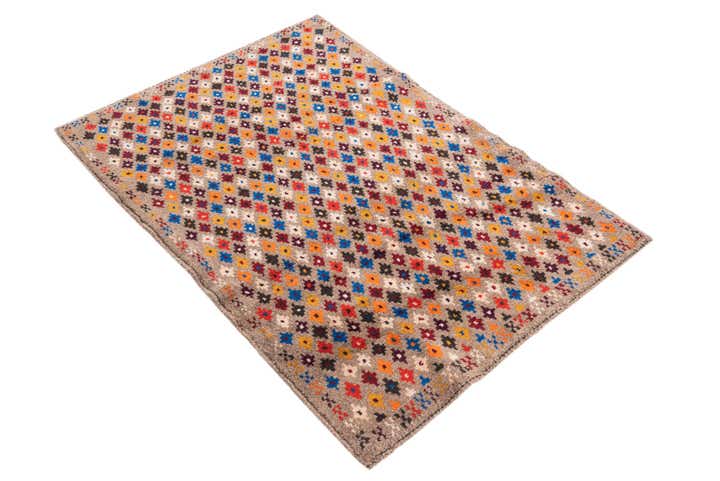 3' x 4' 3 Hand Knotted Balouch Wool Rug