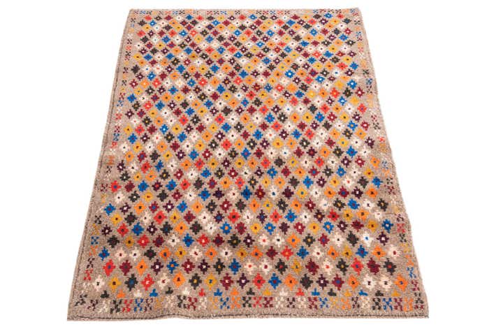 3' x 4' 3 Hand Knotted Balouch Wool Rug