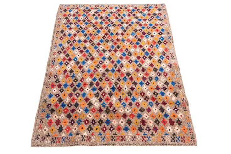 Detail image of 3' x 4' 3 Hand Knotted Balouch Wool Rug