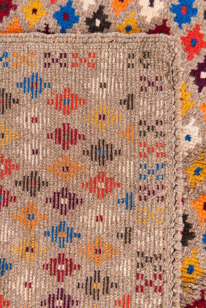 3' x 4' 3 Hand Knotted Balouch Wool Rug