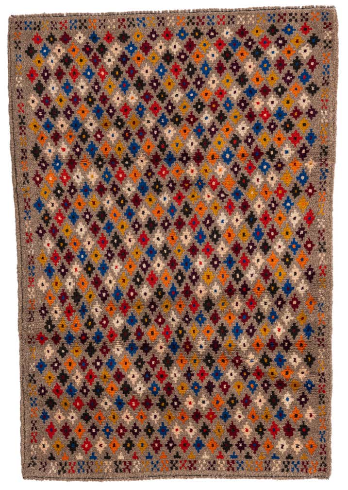 3' x 4' 3 Hand Knotted Balouch Wool Rug