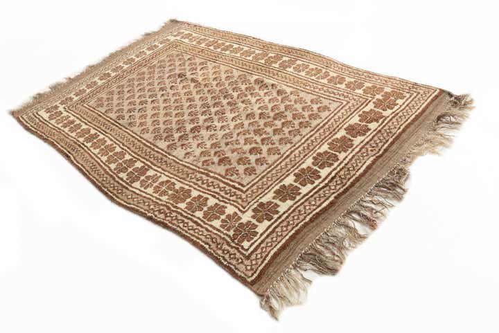5' x 7' 7 Hand Knotted Balouch Wool Rug