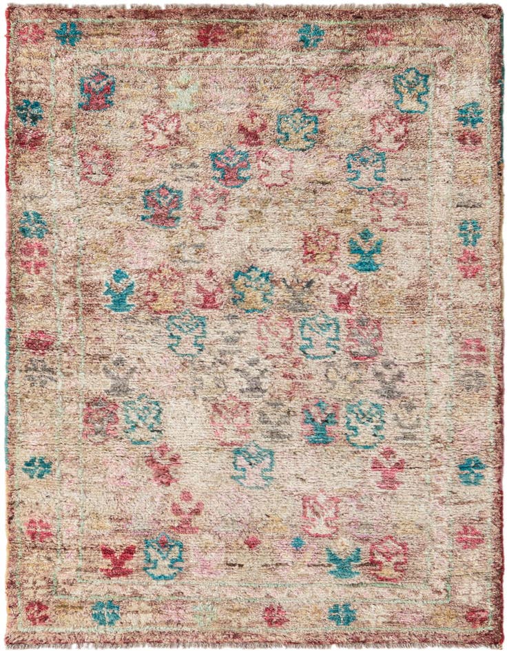 Detail image of 2' 10 x 4' 5 Hand Knotted Balouch Wool Rug