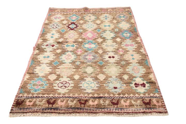 4' x 6' Hand Knotted Balouch Wool Rug