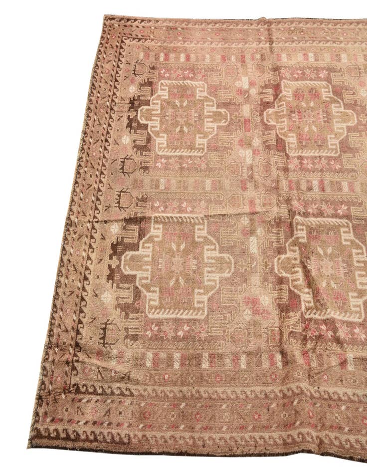 Detail image of 3' 10 x 5' 3  Hand Knotted Balouch Persian Wool Rug