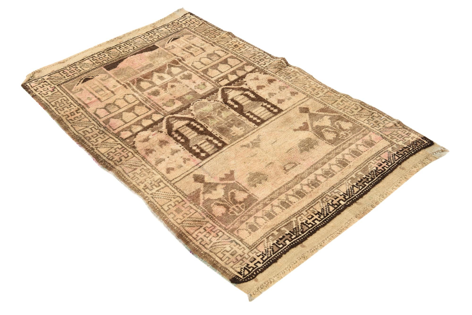 2' 10 x 4' 8 Hand Knotted Balouch Persian Wool Rug