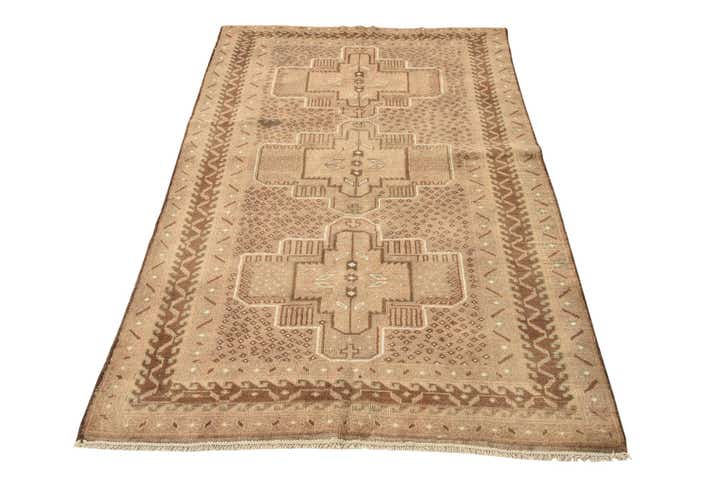 3' 8 x 6' Hand Knotted Balouch Persian Wool Rug