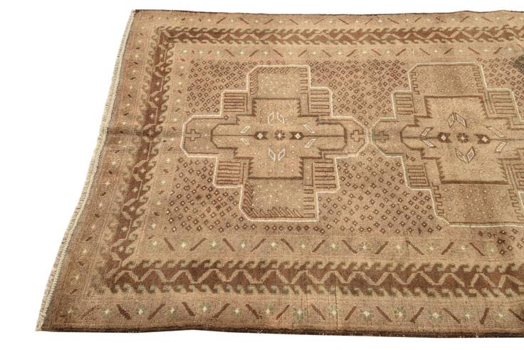Detail image of 3' 8 x 6' Hand Knotted Balouch Persian Wool Rug