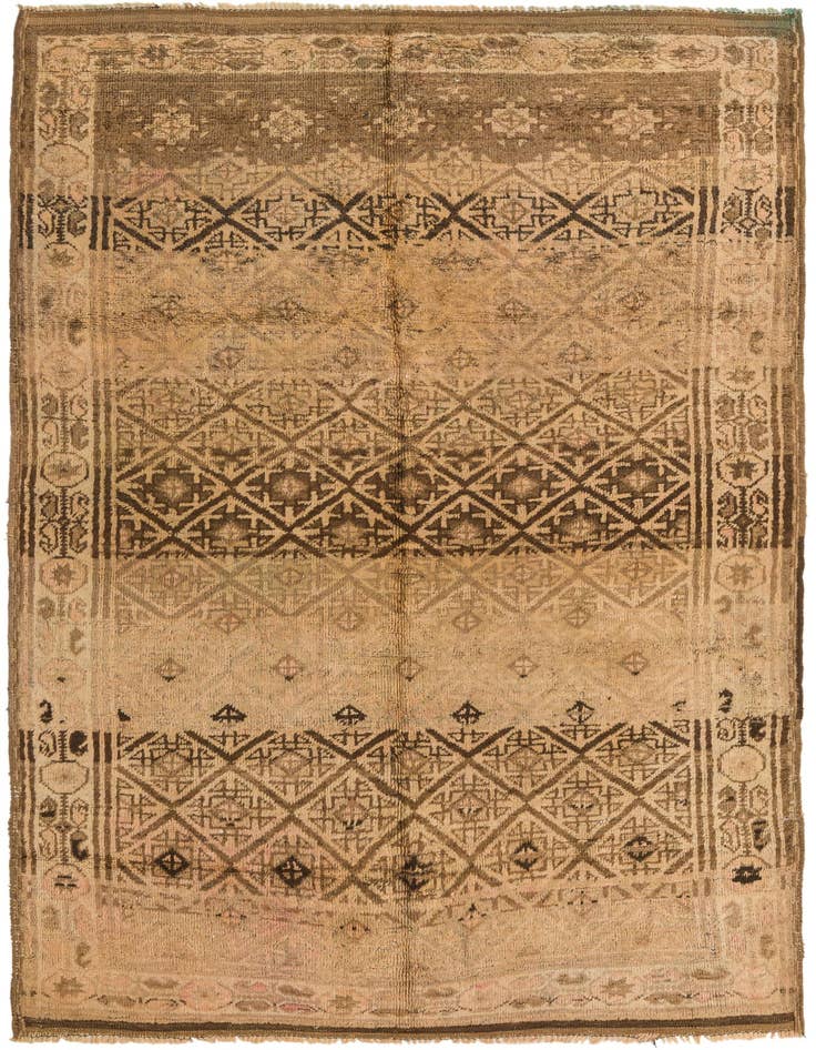 Detail image of 5' x 7' 5 Hand Knotted Balouch Persian Wool Rug