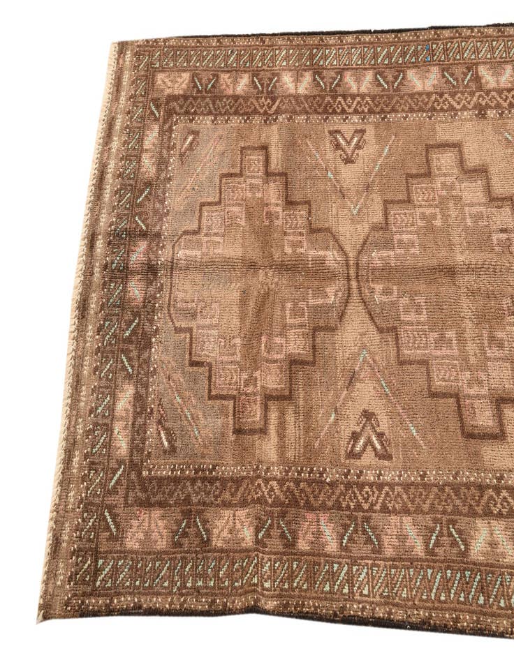 Detail image of 3' 7 x 6' 9 Hand Knotted Balouch Persian Wool Rug