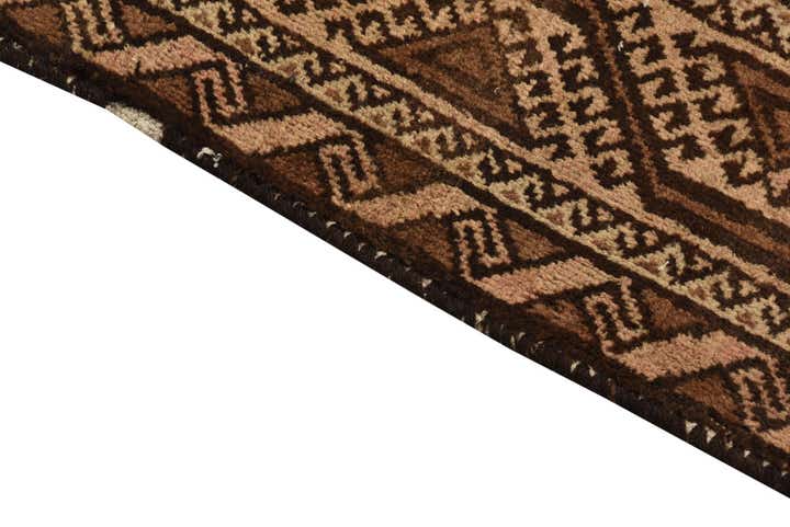 4' 6 x 6' 8 Hand Knotted Balouch Persian Wool Rug