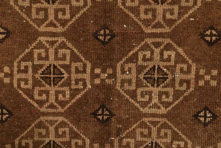 4' 6 x 6' 8 Hand Knotted Balouch Persian Wool Rug