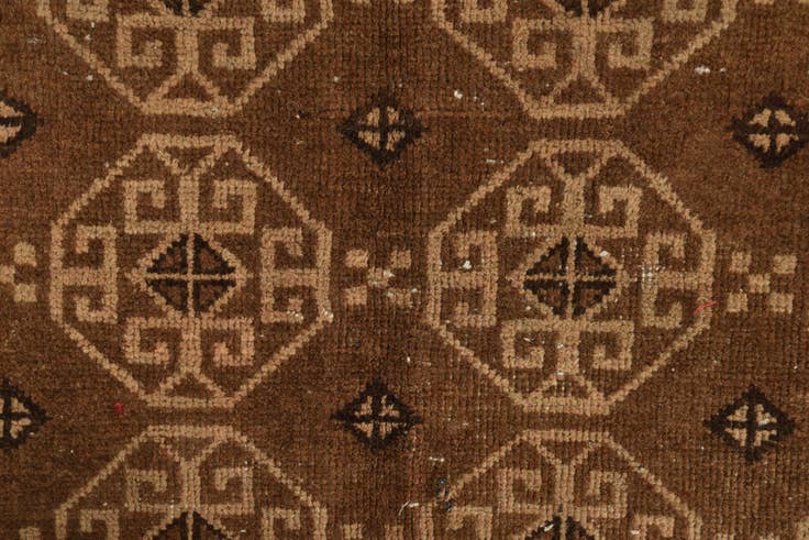 Detail image of 4' 6 x 6' 8 Hand Knotted Balouch Persian Wool Rug