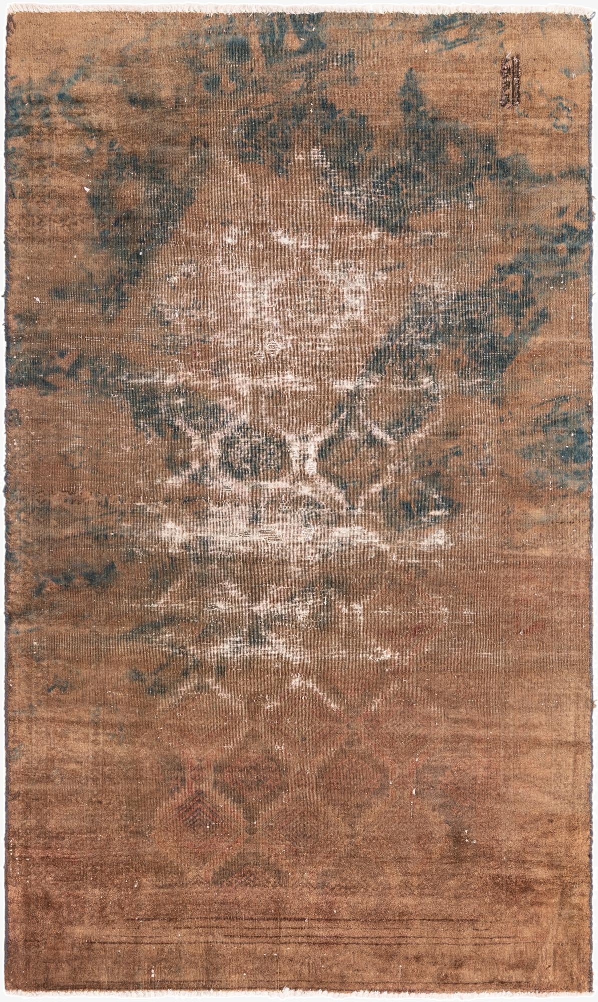 3' 6 x 6' 2  Hand Knotted Balouch Persian Wool Rug